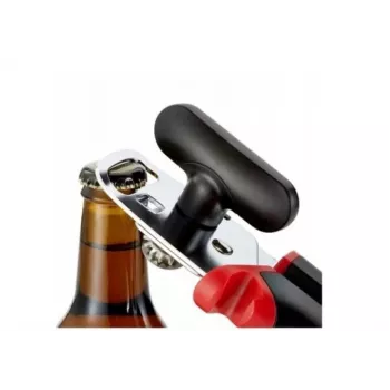 Tefal Ingenio K20705 universālais attaisāmais, konservu attaisāmais, nerūsējošais tērauds, melns/sarkans