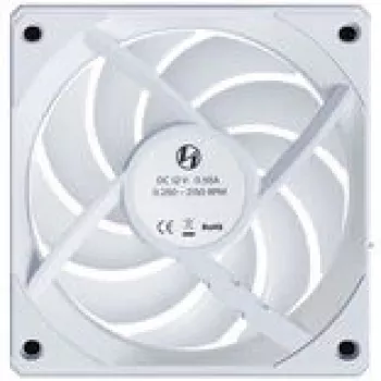 120mm bezvadu reversais datora ventilators Lian Li UNI FAN CL, balts, modelis 12RCL1W3W