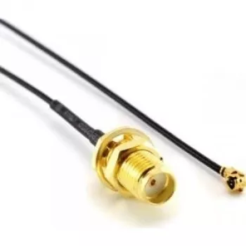 ALLNET ANT-PIG-UFL-SMAF-30 Koaksiālais kabelis 0,3 m un FL SMA melns - zelts (ANT-PIG-UFL-SMAF-30)