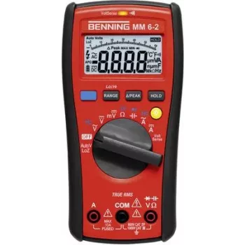 Benning MM 6-2 + SDT 1 rokas multimetrs digitālais CAT III 1000 V, CAT IV 600 V Displejs (skaitījumi): 6000 (044087)