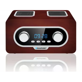 Pārnēsājams radio BLAUPUNKT PP5.2BR — FM pārnēsājams radio, 60 iepriekšējie iestatījumi, USB/MP3, AUX, uzlādējama baterija 1000 mAh, 3 W RMS, bronzas krāsa