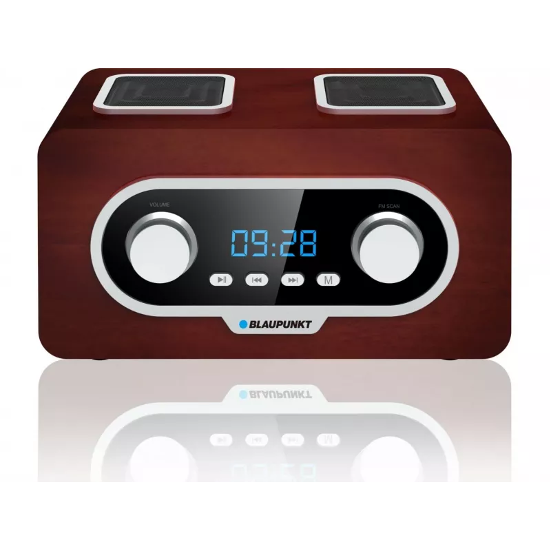 Pārnēsājams radio BLAUPUNKT PP5.2BR — FM pārnēsājams radio, 60 iepriekšējie iestatījumi, USB/MP3, AUX, uzlādējama baterija 1000 mAh, 3 W RMS, bronzas krāsa