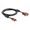 HDMI - DVI kabelis DeLOCK 84342 1.8 m tēviņš / tēviņš