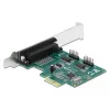 DeLOCK - Adapter Parallel/Serial - PCIe 1,1 Low-Profile - paralēlais x 1 + Seriālais x 2 (90413)