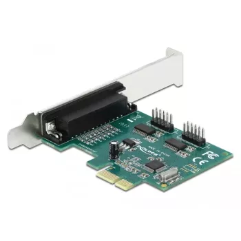 DeLOCK - Adapter Parallel/Serial - PCIe 1,1 Low-Profile - paralēlais x 1 + Seriālais x 2 (90413)