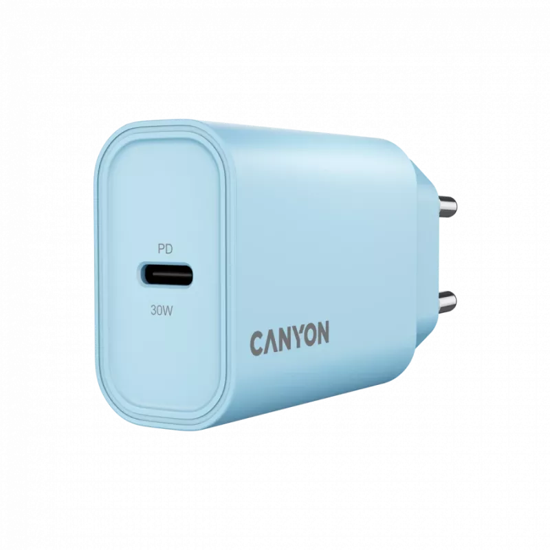 Strāvas adapteris CANYON Charger OnCharge 30CL Max Power 30W USB-C PD 1 pieslēgvieta
