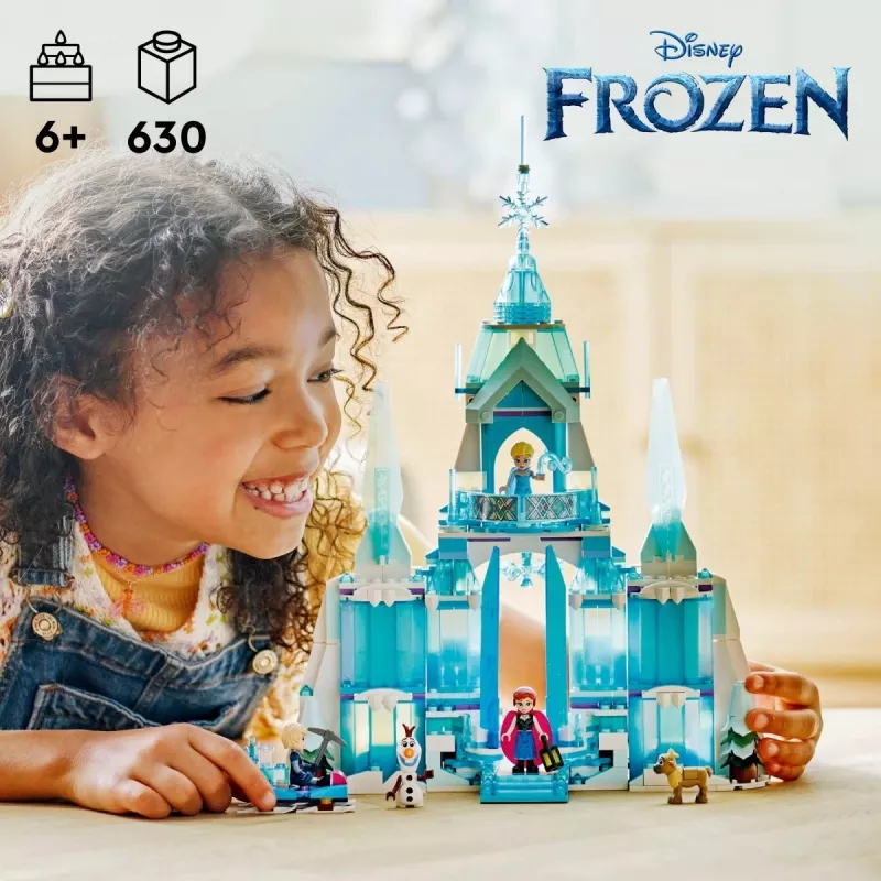 Konstrukcijas rotaļlieta LEGO Disney Princess Elsas Ziemas pils 43244 — būvējams komplekts radošai rotaļai