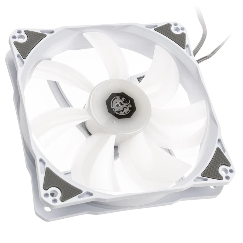 120mm ARGB ventilators BitsPower Notos — balts, modelis BPTA-FX1812NTWH-1