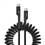 Baseus Fish-Eye USB C uz USB C ātrās uzlādes kabelis 1 m 100 W Melns