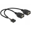 Iekšējais USB kabelis DeLOCK 83292 0.2 m, sieviešu-sieviešu