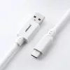 USB kabelis Cablemod CM-CKCA-CW-WW150WW-R 1.5 m USB A uz USB C balts