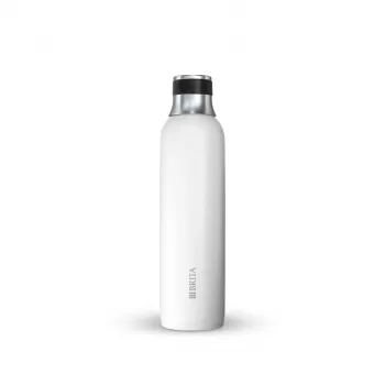 Karbonizēšanas pudele BRITA 1046738 sodas automātiem, nerūsējošais tērauds, 650 ml, 77 mm Ø, 278 mm augstums