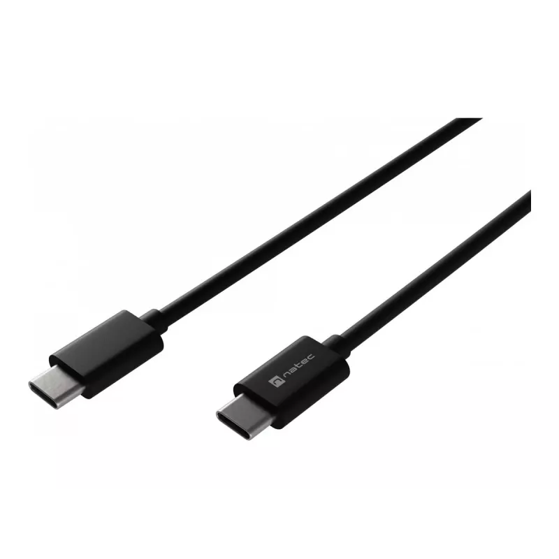 USB-C uz USB-C kabelis NATEC NKA-2146, 1 m, melns
