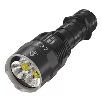 Rokas lukturis Nitecore TM9K PRO — 9900 lm, USB uzlādējams, IP68, 133 mm, 227 g, alumīnijs, melns