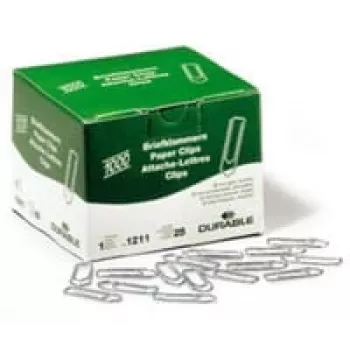 Durable 121125 Metallic Paper Clips 1000 gab.