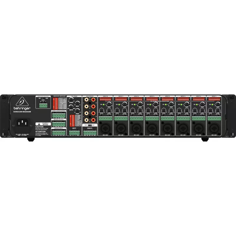 Behringer MA6000M audio pastiprinātājs Performance/stage Melns