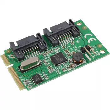 Delock Mini PCIe I/O PCIe pilna izmēra 2 x SATA 6 Gb/s (95233)