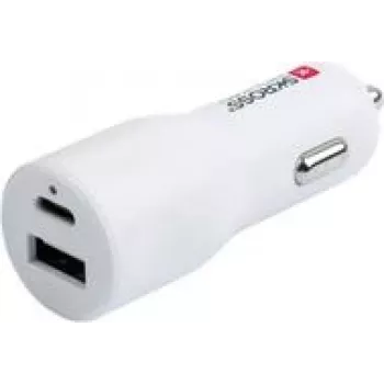 SKROSS Dual Car Charger 20W PD balts (SKCHCA0120WPDCN)