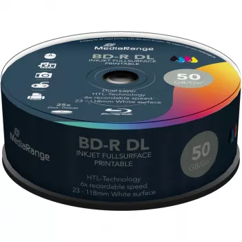 BD-R DL MediaRange MR510 50 GB 25 gab.