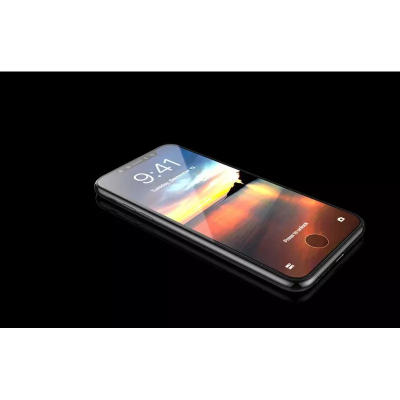 Rūdīta stikla ekrāna aizsargs Devia Van Entire View iPhone XR 6.1 collām — melns