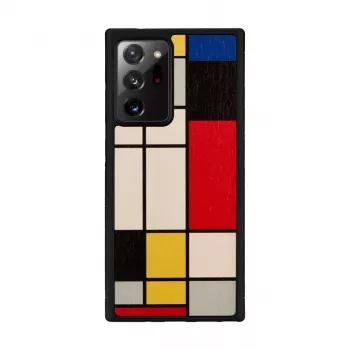 Telefona maciņš Man and Wood Galaxy Note 20 Ultra Wood Melns — koka aizsargājošs aizmugurējais vāciņš