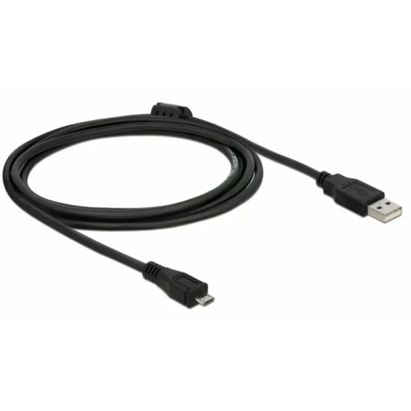 USB kabelis DeLOCK 82335 USB 2.0 2 m USB A Mikro-USB B melns
