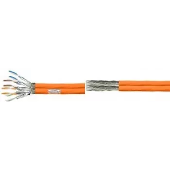 LogiLink Professional - Bulk Cable - 100 m - 7.5 mm - SFTP, PiMF - Cat.7 Raw Cable - Halogen-Free, robust, Duplex - orange