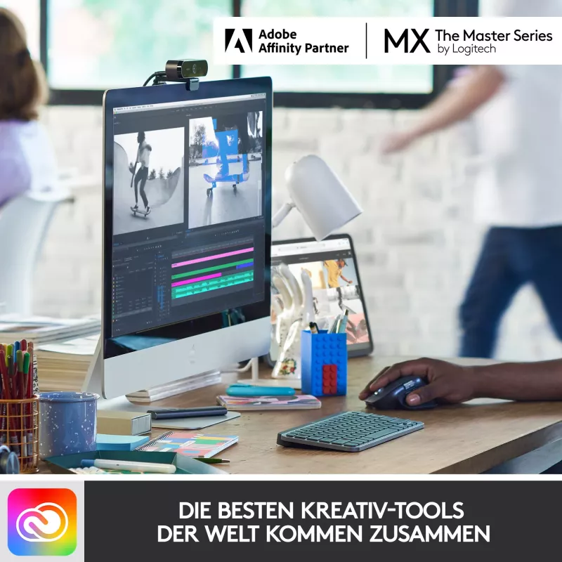 Logitech MX Keys Mini minimālistiska bezvadu apgaismojama tastatūra – ROZĀ – CENTRĀLĀ (DE)