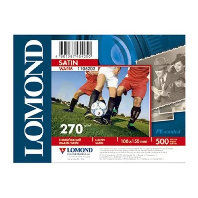 Lomond Premium fotopapīrs 270 g/m² 10×15 cm 500 loksnes Siltais tonis