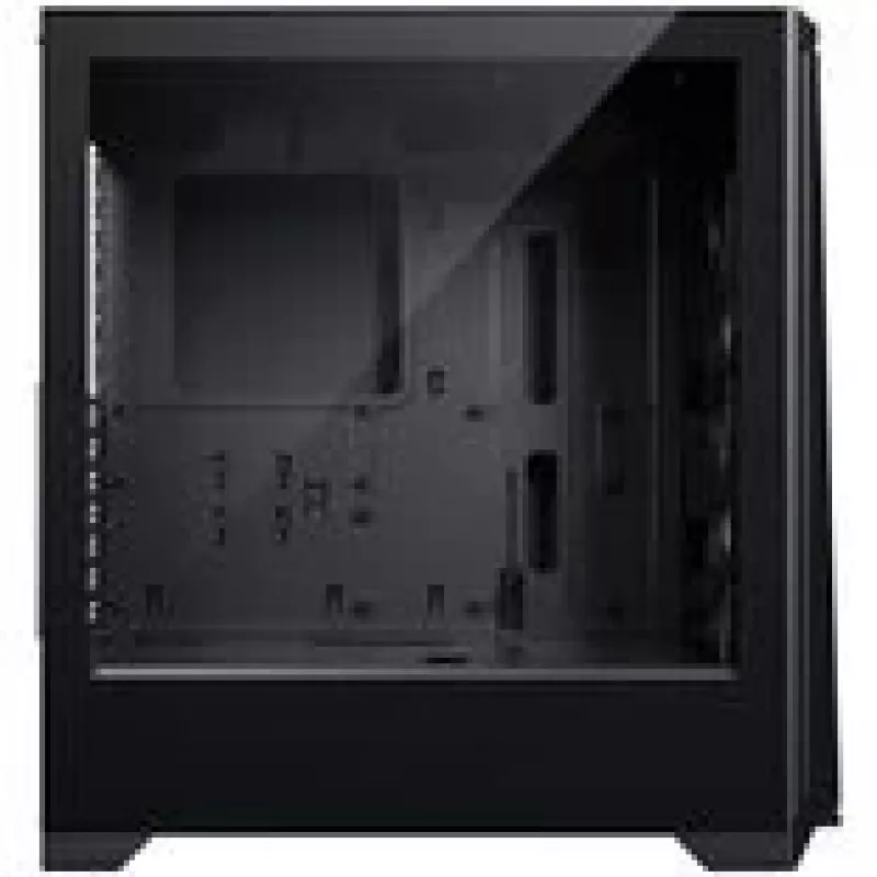 PHANTEKS Eclipse G370A PC korpuss, Midi Tower, SSI-EEB, RGB, rūdīts stikls — komplektā 3x 120 mm ventilatori, melns