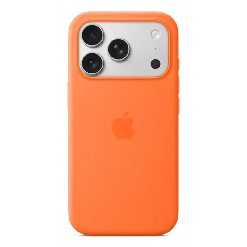 Silikona maciņš Apple iPhone 17 Pro MagSafe oranžs