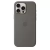 Silicone maciņš ar MagSafe iPhone 16 Pro Max – akmens pelēks