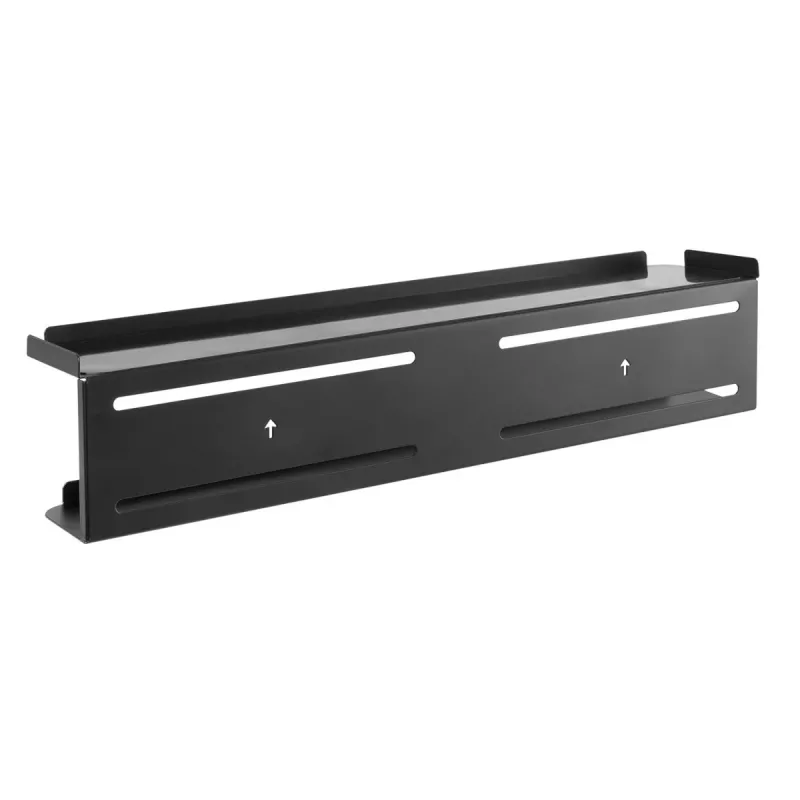 Maclean MC-904 2-in-1 sienas vai televizora aizmugurējais uzglabāšanas plaukts, maks. 2 kg