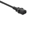 Strāvas pagarinātāja kabelis QOLTEC 50459 IEC C13 uz C14 1,5 m