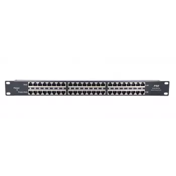 Extralink PoE inžektors 24 portu 24x 100 Mb/s RJ45, statīva montāža