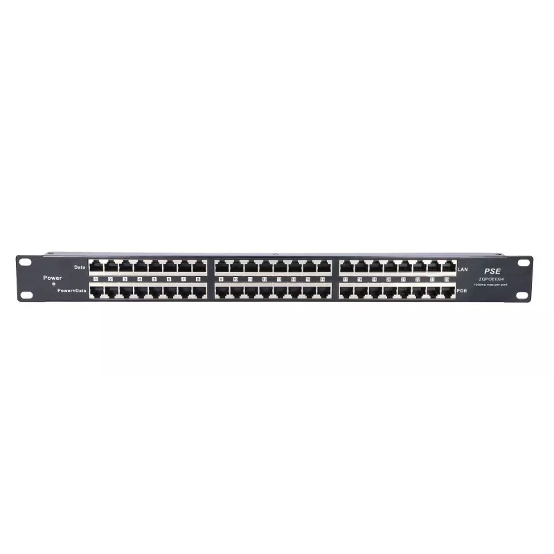 Extralink PoE inžektors 24 portu 24x 100 Mb/s RJ45, statīva montāža