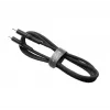 USB-C uz Lightning fiksēts kabelis FIXED FIXDLS-CL12-BK 1,2 m šķidrā silikona