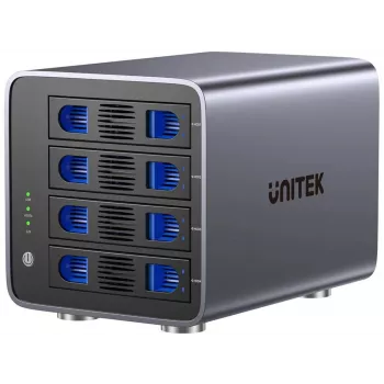Unitek RAID korpuss S1301AGY01-EU USB-C SATA diskiem, atbalsta līdz 80TB