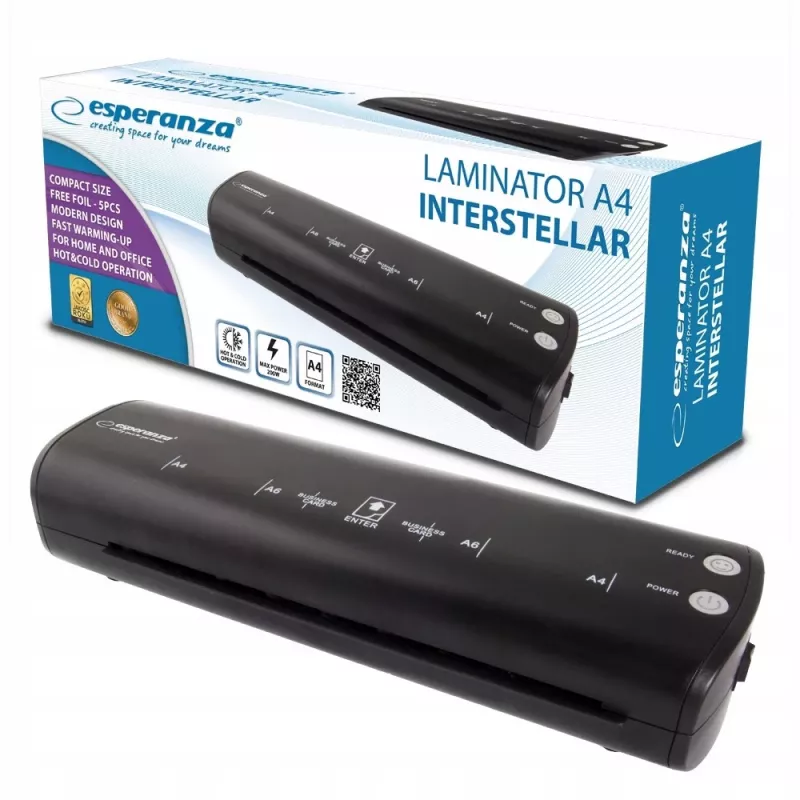 Esperanza EFL004 laminators Melns