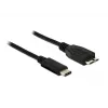 USB kabelis DeLOCK 1m USB 3.1 USB 3.2 Gen 2 USB C Micro-USB B Melns
