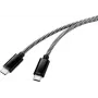 Renkforce USB 2.0 savienojuma kabelis [1x USB 2.0 spraudnis C - 1x USB 2.0 spraudnis C] 3,00 m melns/baltss (RF-4598412)