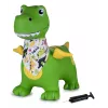 Lēkājošais dzīvnieks Jamara HoppyDoo Dino ar spārniem zaļš ar pumpi