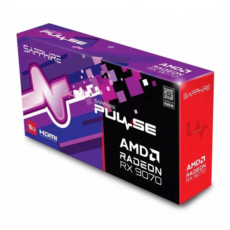 SAPPHIRE PULSE Radeon RX 9070 16GB GDDR6 grafikas karte