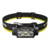 Galvas lukturītis Nitecore HC60 UHE ar 4000 mAh akumulatoru, 6 LED, ūdensizturīgs, triecienizturīgs, melns/dzeltens