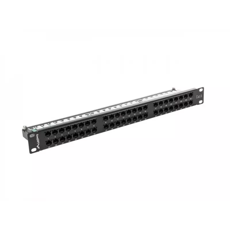 Lanberg PPU6-1048-B - Sadales panelis - 1U - 19 inch