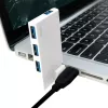 USB3.0 4-portu centrmezgls, sudraba