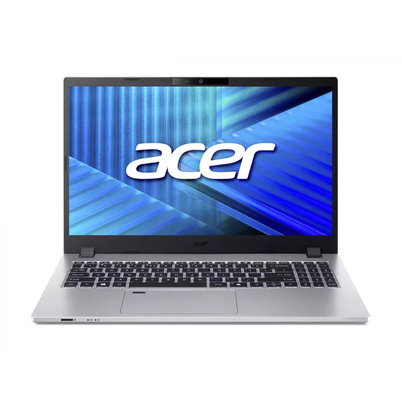 Portatīvais dators Acer TravelMate P2 TMP215-55-G2 Intel Core Ultra 7 255U, 15,6 collu FHD, 32GB DDR5, 1TB SSD, Windows 11 Pro, Sudrabs