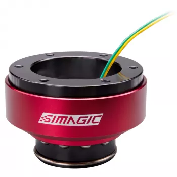 Simagic Quick Release QR70 HALF 70mm — ātrās atbrīvošanas rumba sacīkšu stūrēm, 70 mm skrūvju izvietojums