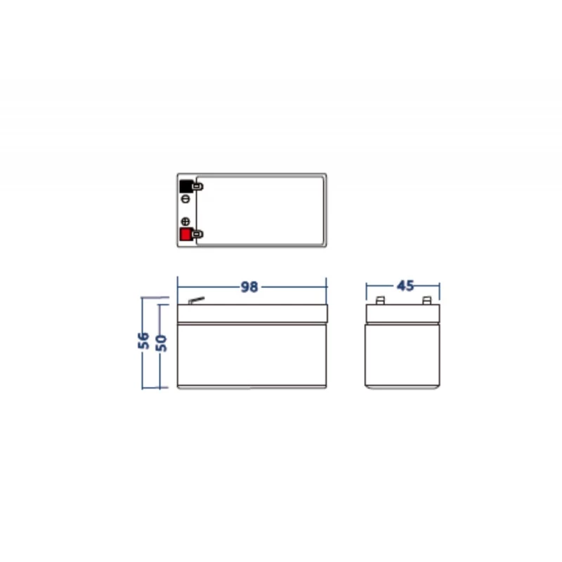 baterija AGM VRLA 12V 1.3Ah Sans Entretien