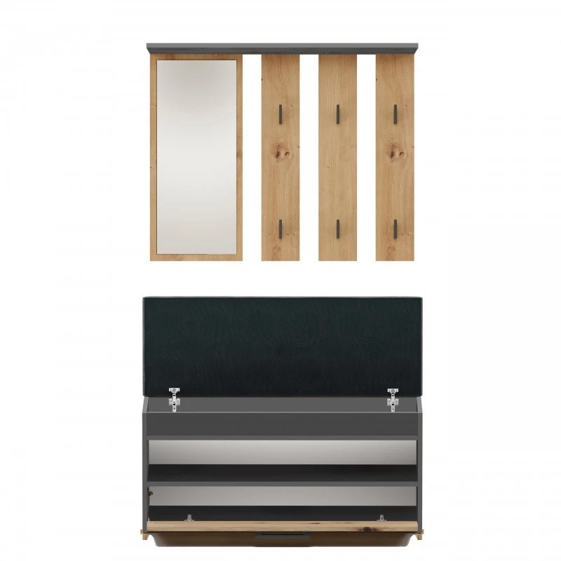 Topeshop GAR PARMA ANT/ART entryway Skapis